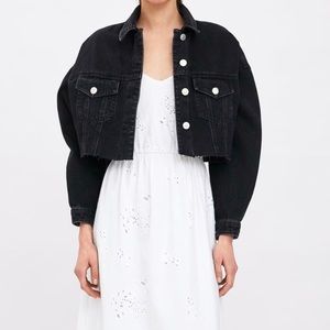 Zara Cropped Denim jacket